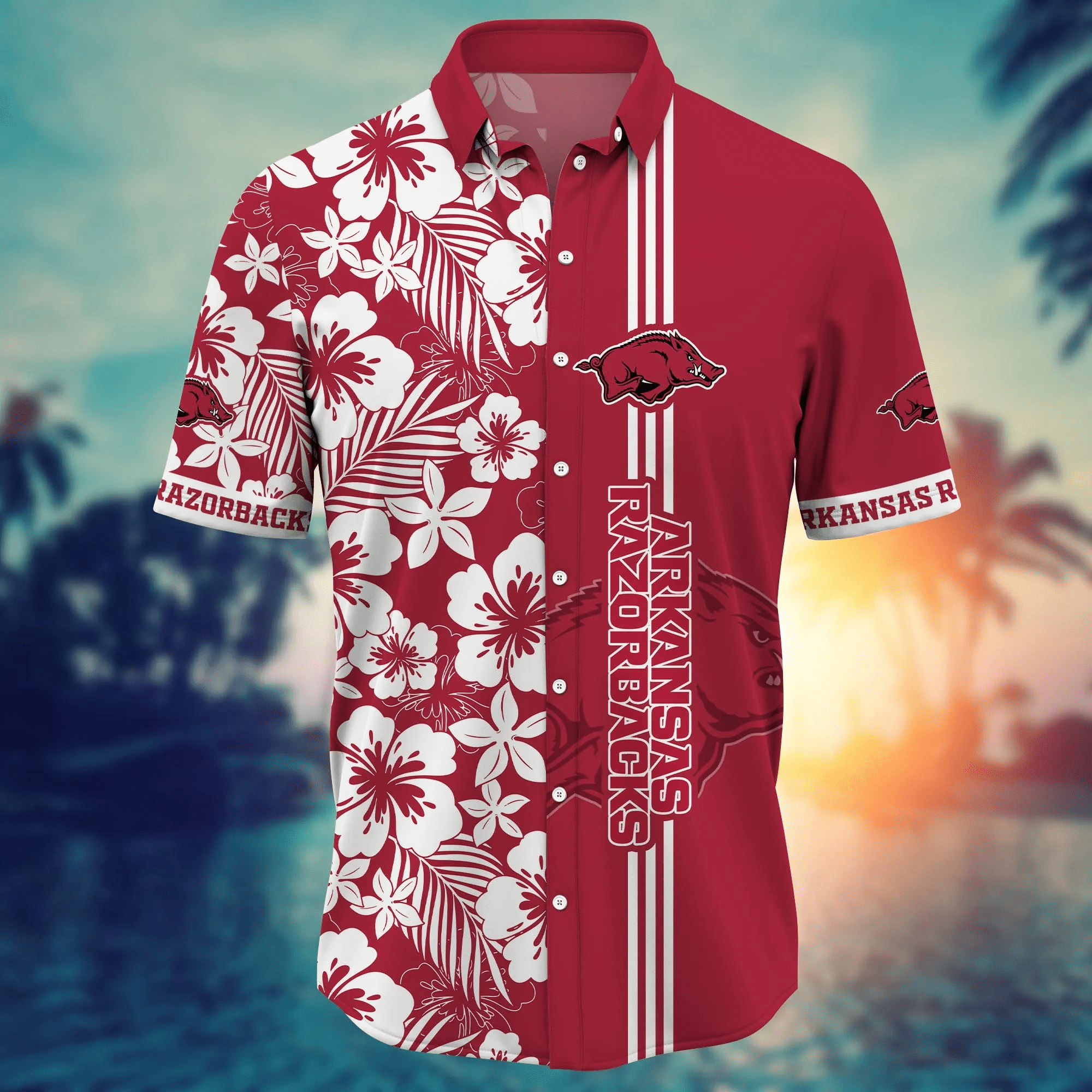 Arkansas Razorbacks NCAA Hawaiian Shirt Sunglassestime Aloha Shirt