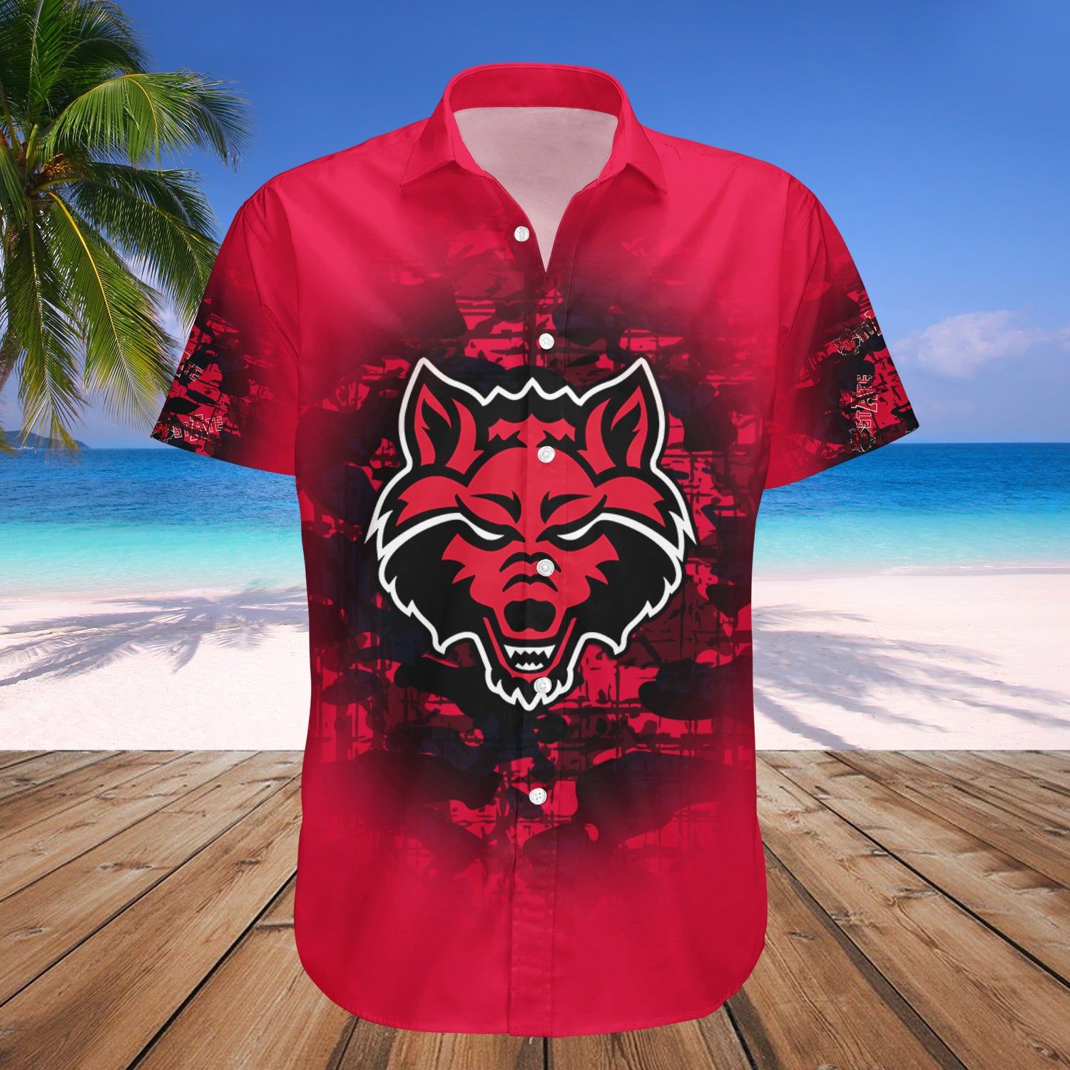 Arkansas State Red Wolves Hawaii Shirt Camouflage Vintage – NCAA