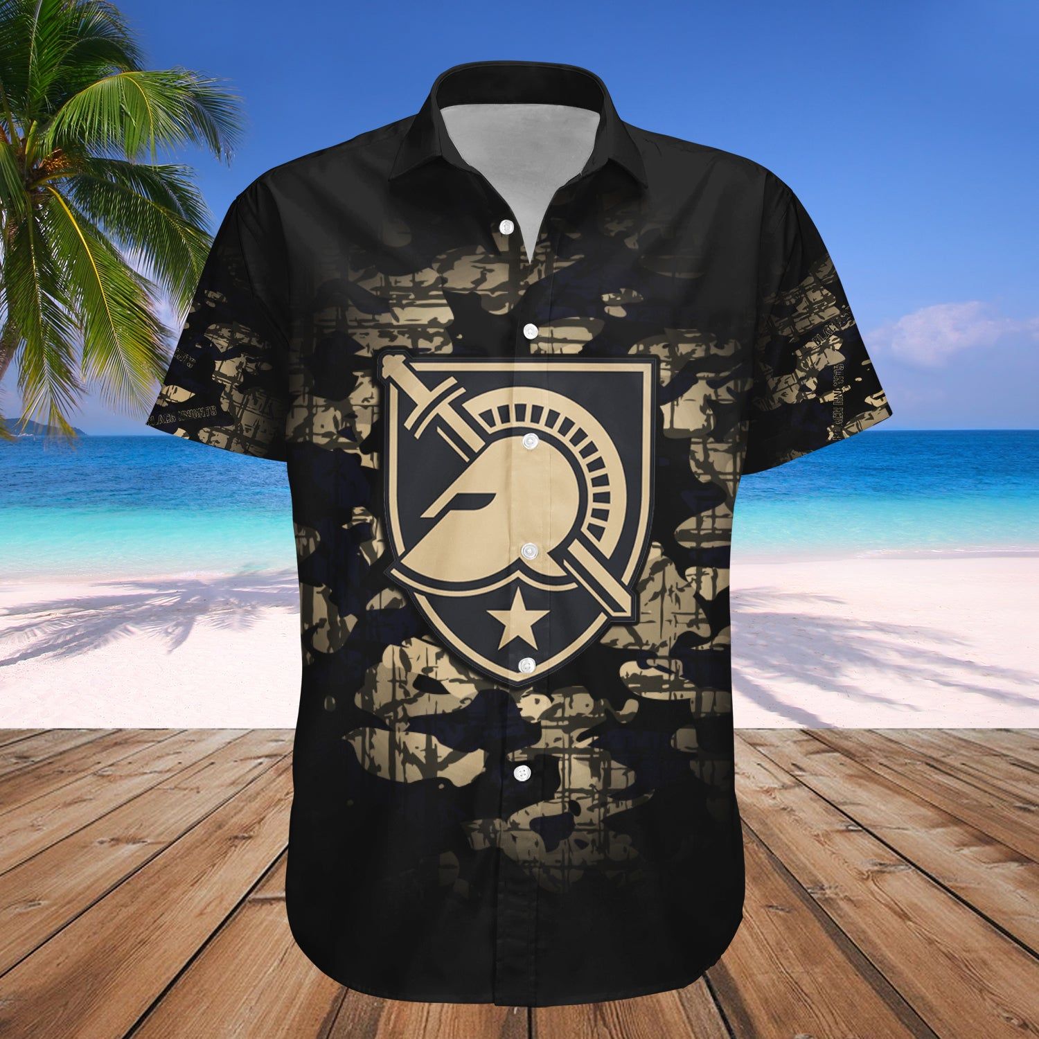 Army Black Knights Hawaii Shirt Camouflage Vintage – NCAA