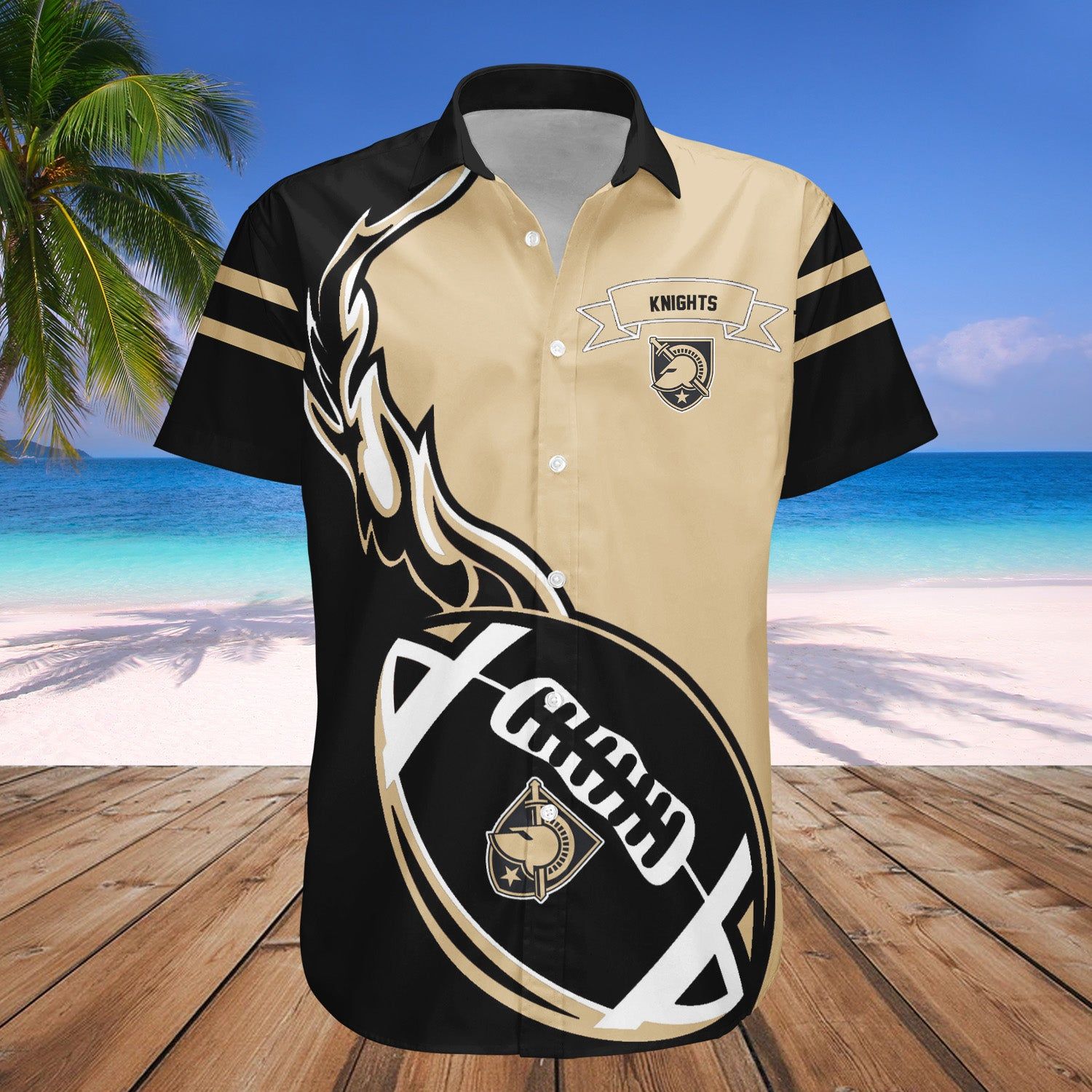 Army Black Knights Hawaii Shirt Flame Ball – NCAA