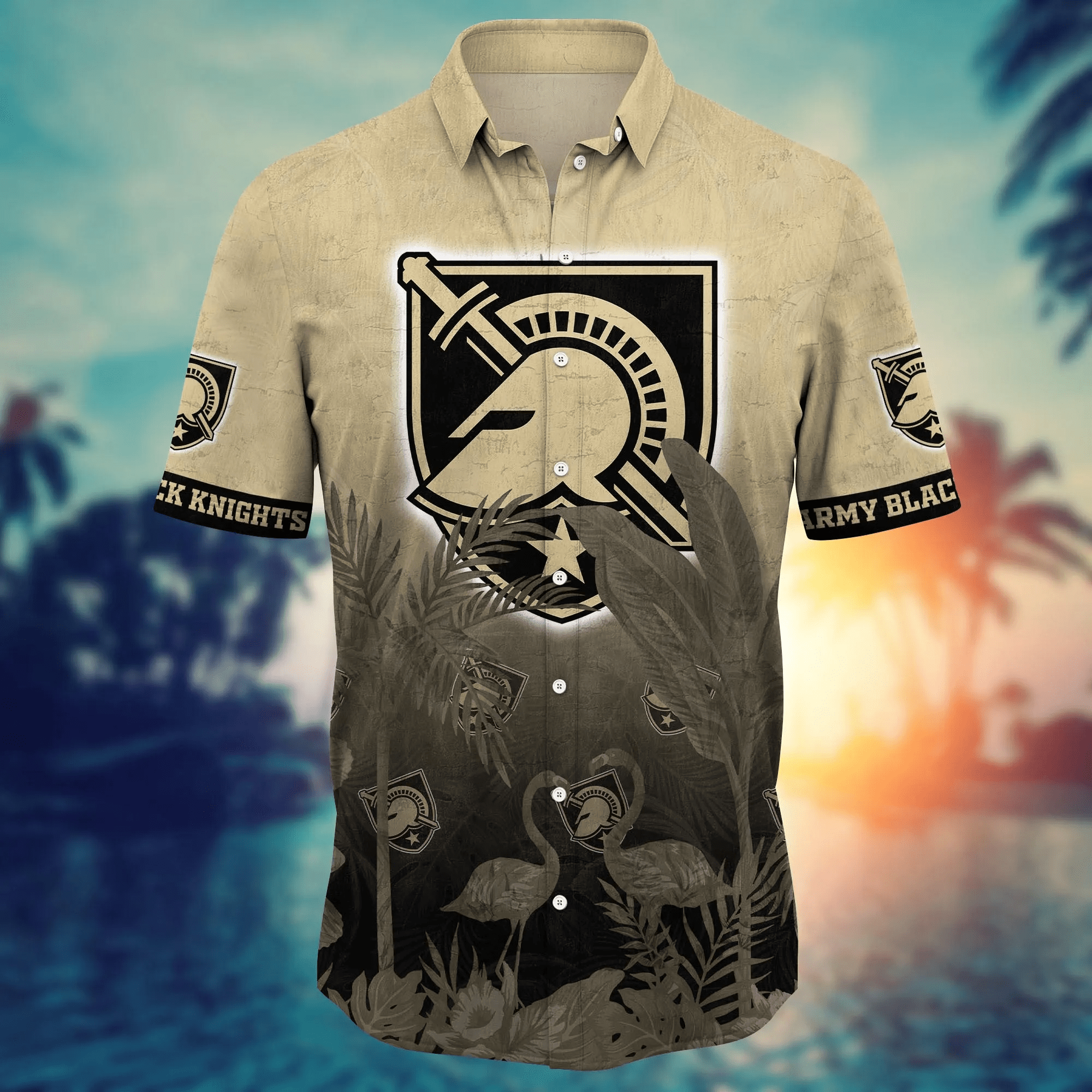 Army Black Knights NCAA Hawaiian Shirt Beach Daystime Aloha Shirt