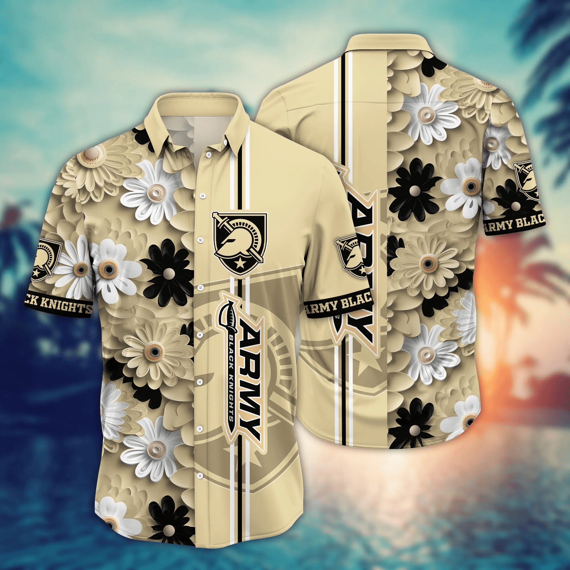 Army Black Knights NCAA Hawaiian Shirt Garden Parties Aloha Shirt