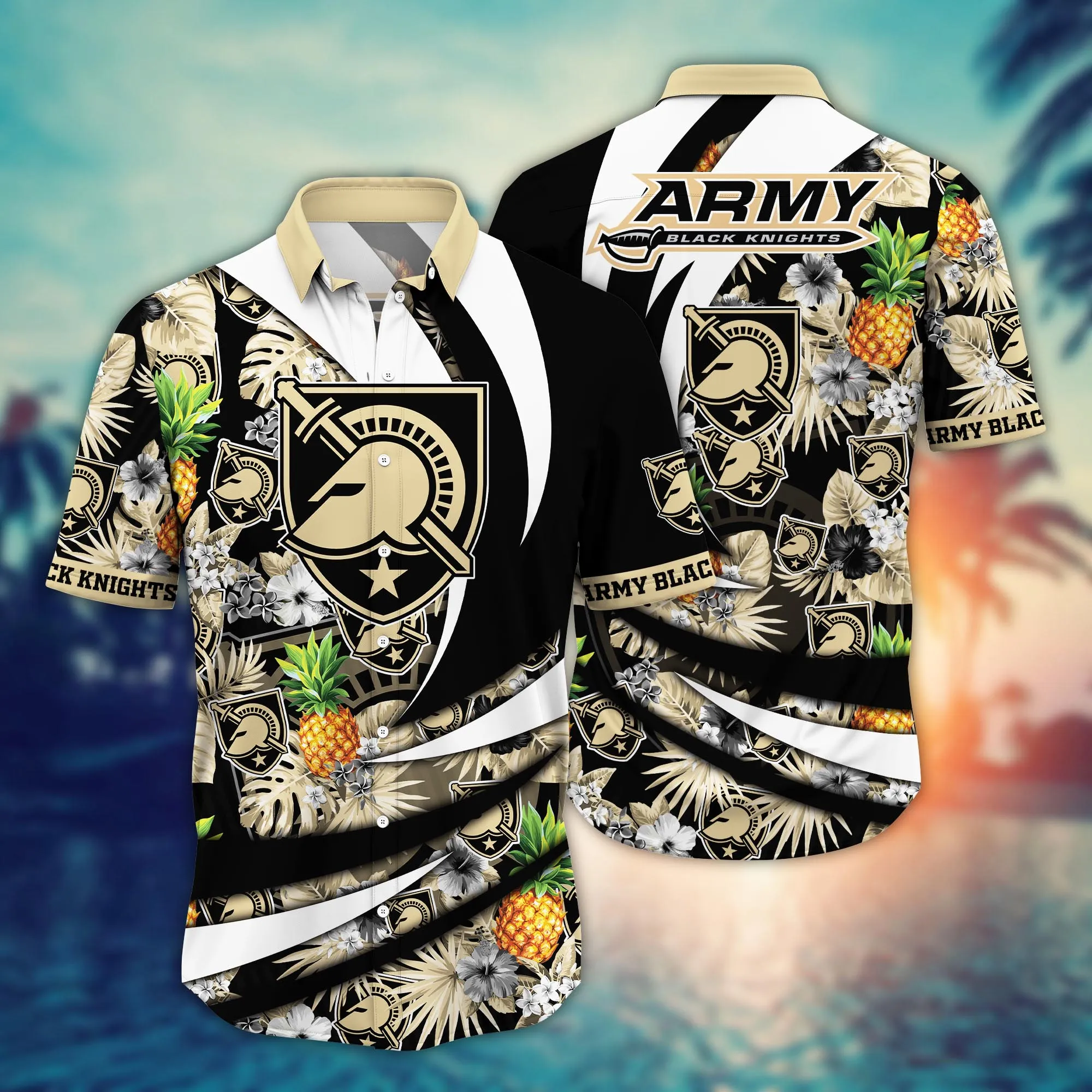 Army Black Knights NCAA Hawaiian Shirt Vacation Time Aloha Shirt