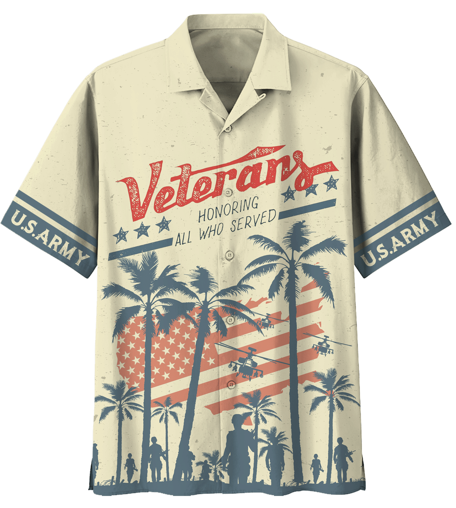 Army Honoring All Who Served Us Army Hawaiian Shirt Army Honoring All Who Served Us Army Hawaiian Shirt