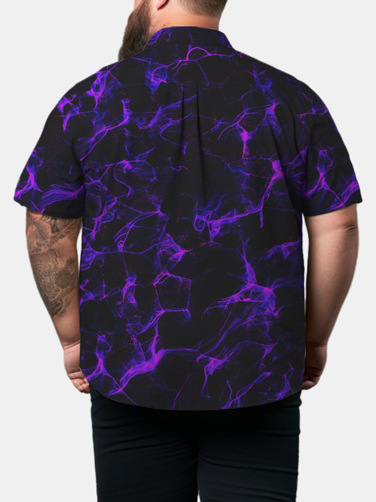 Art Big & Tall Flame Hawaiian Shirt
