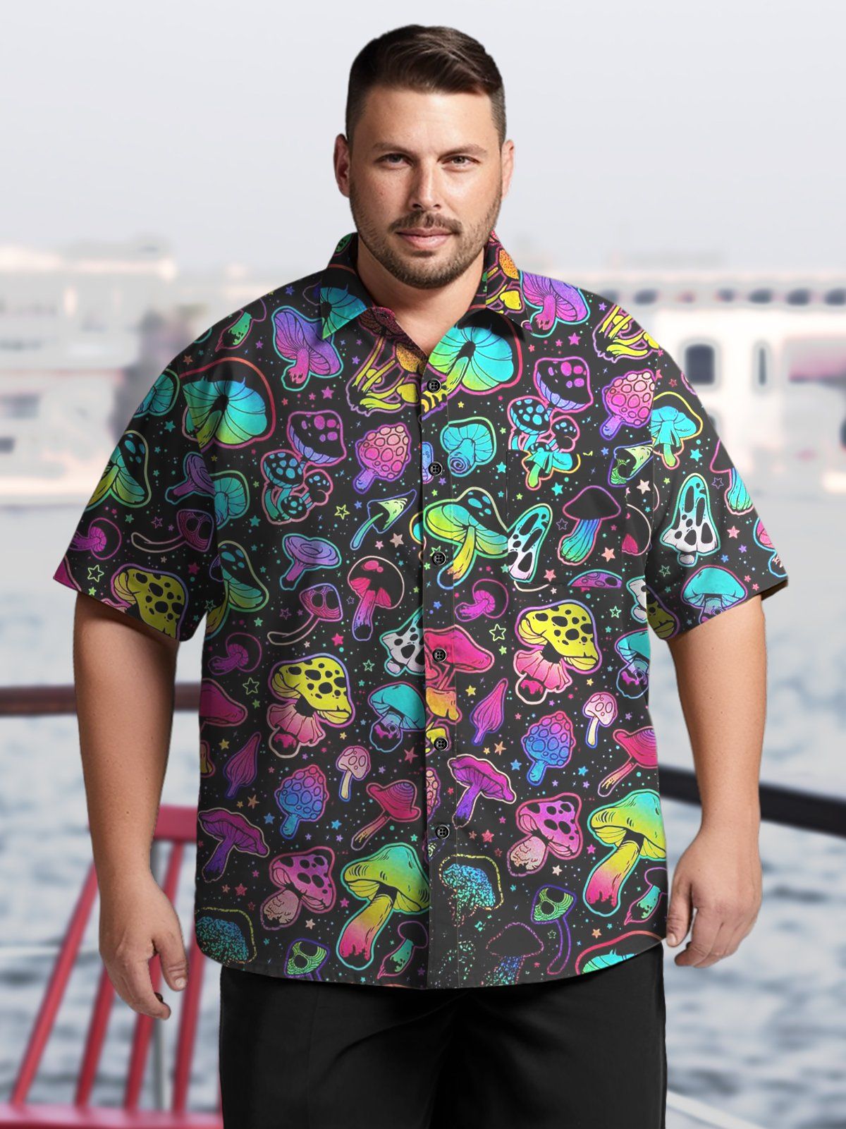 Art Big & Tall Gradient Hawaiian Shirt Mysterious Dark Hawaiian Shirt Art Big & Tall Gradient Hawaiian Shirt Mysterious Dark Hawaiian Shirt
