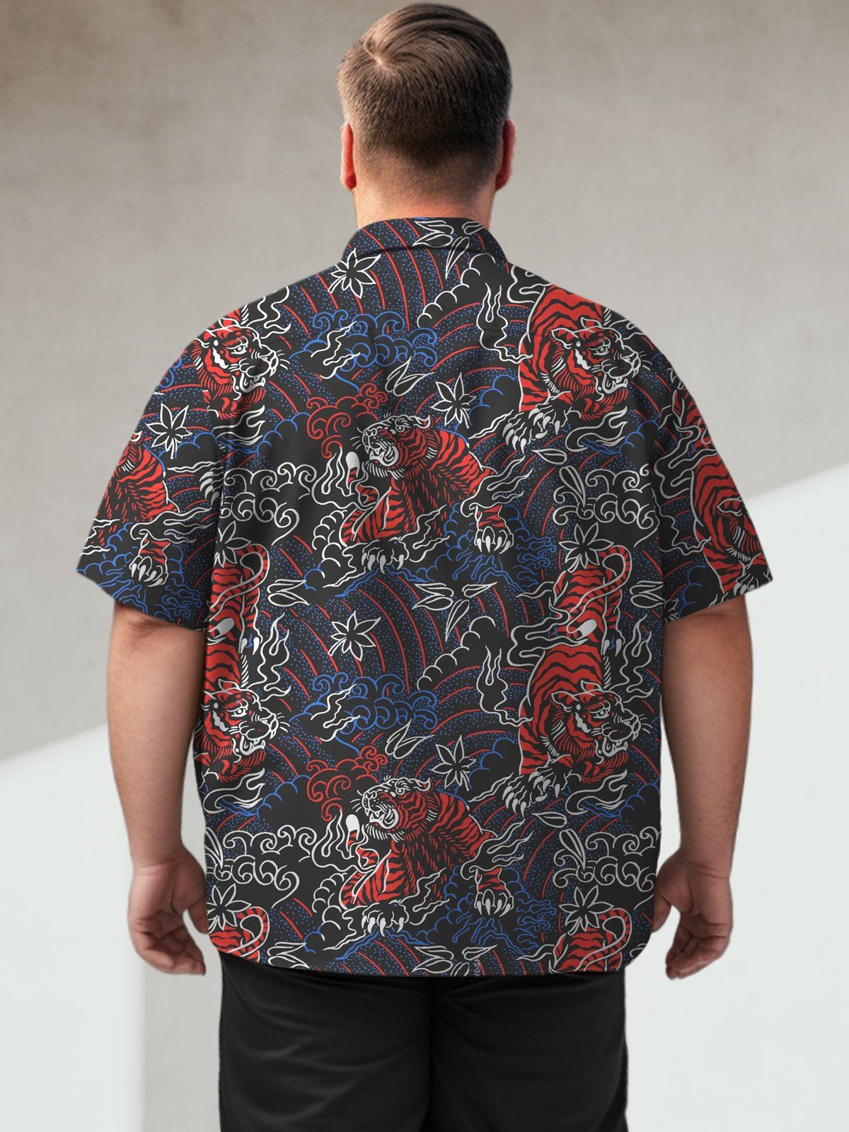 Art Big & Tall Oriental Artistic Conception Hawaiian Shirt Elegant Fashion Hawaiian Shirt