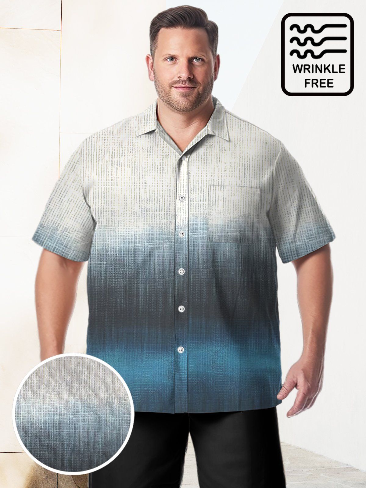 Art Big & Tall Tie-Dye Hawaiian Shirt Fashion Forward Hawaiian Shirt Art Big & Tall Tie-Dye Hawaiian Shirt Fashion Forward Hawaiian Shirt