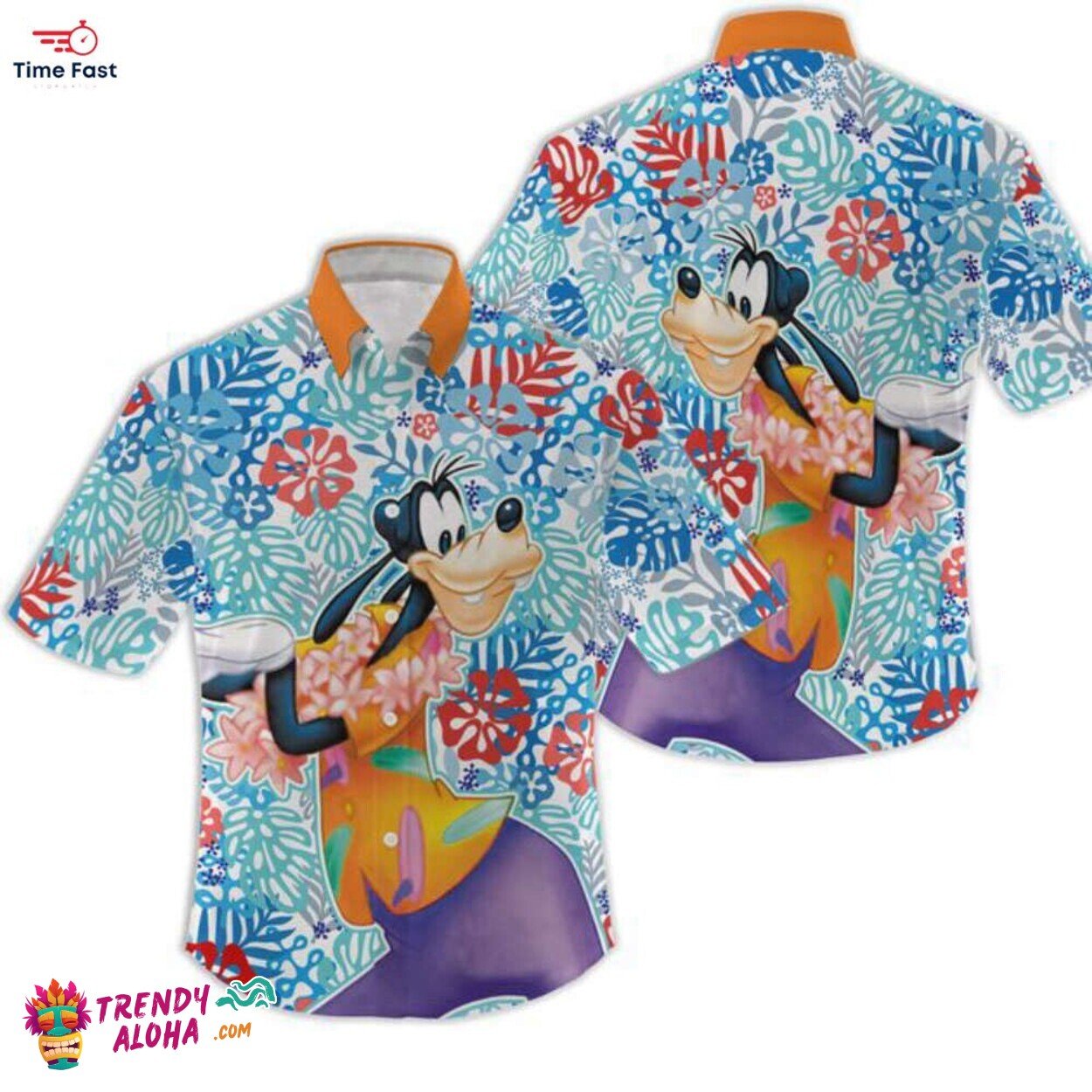 Assorted Disney Characters Fun Hawaiian Shirts Tropical Collection