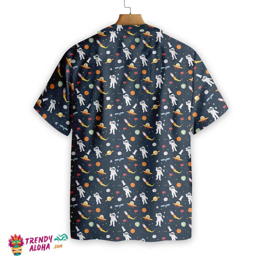 Astronaut Hello Hawaiian Shirt