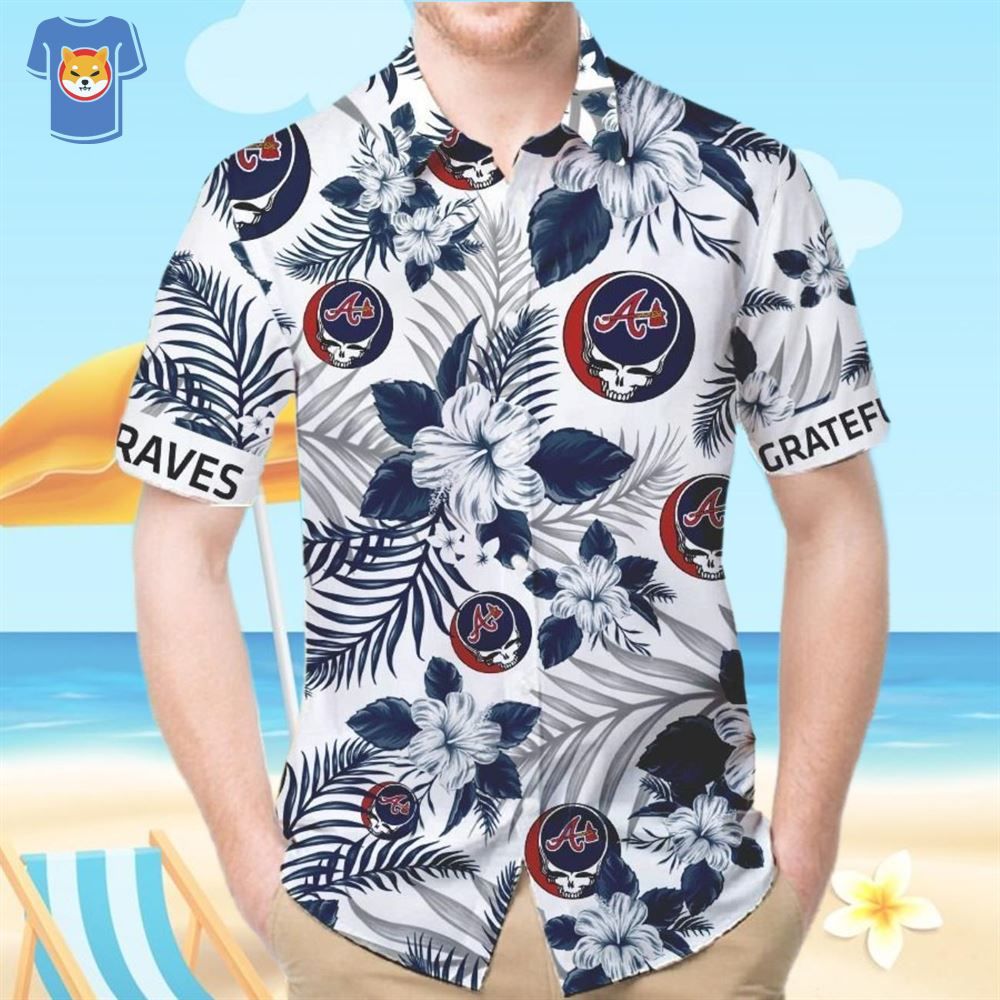 Atlanta Braves Grateful Dead Fans Hawaiian Shirt Atlanta Braves Grateful Dead Fans Hawaiian Shirt