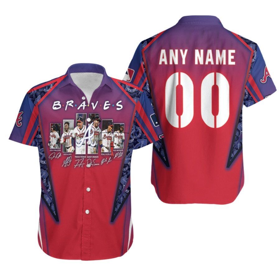 Atlanta Braves Legends Captain MLB Baseball Team Logo 3D Designed Allover Gift With Custom Name Number For Braves Fans Hawaiian Shirt – MLB