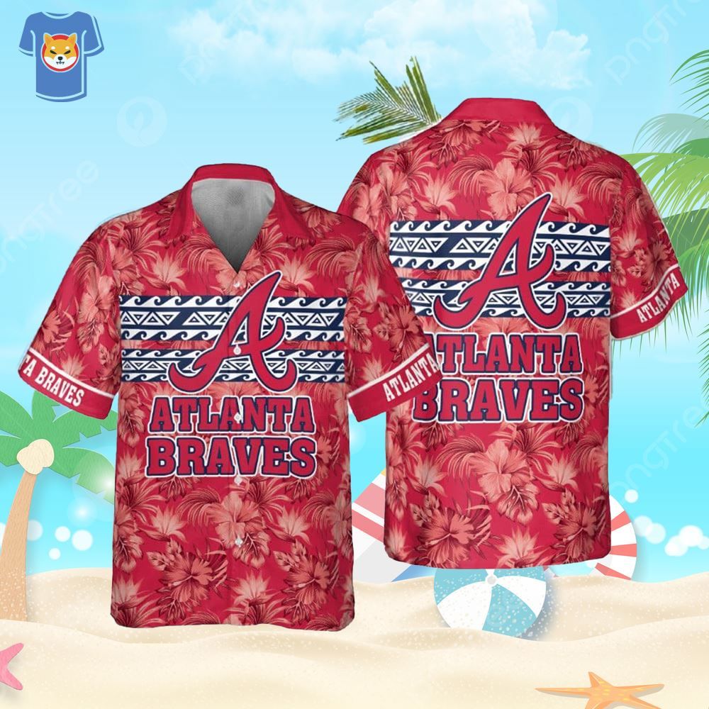 Atlanta Braves Major League Baseball Print Hawaiian Shirt Atlanta Braves Major League Baseball Print Hawaiian Shirt