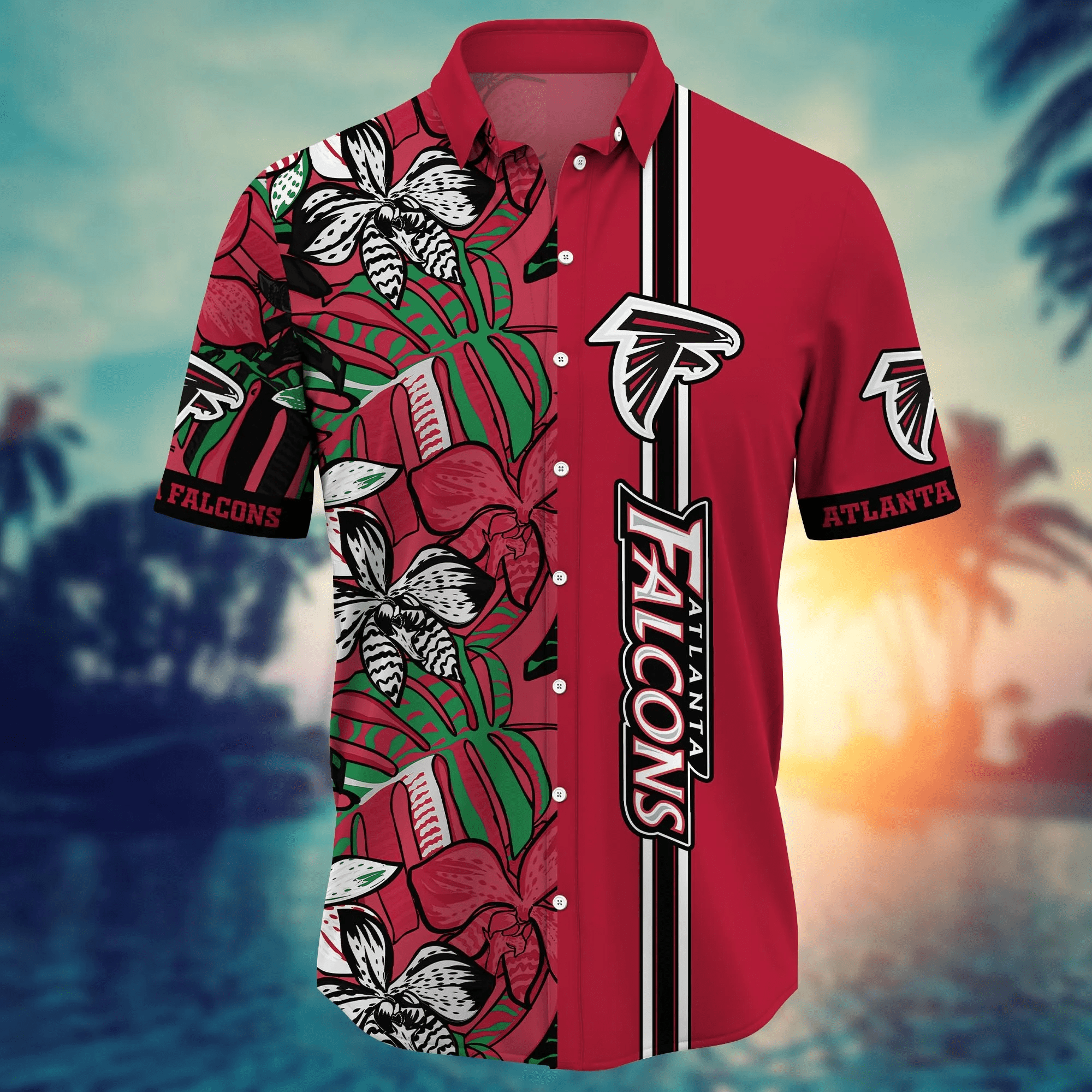 Atlanta Falcons NFL Hawaiian Shirt Road Trips Aloha Shirt