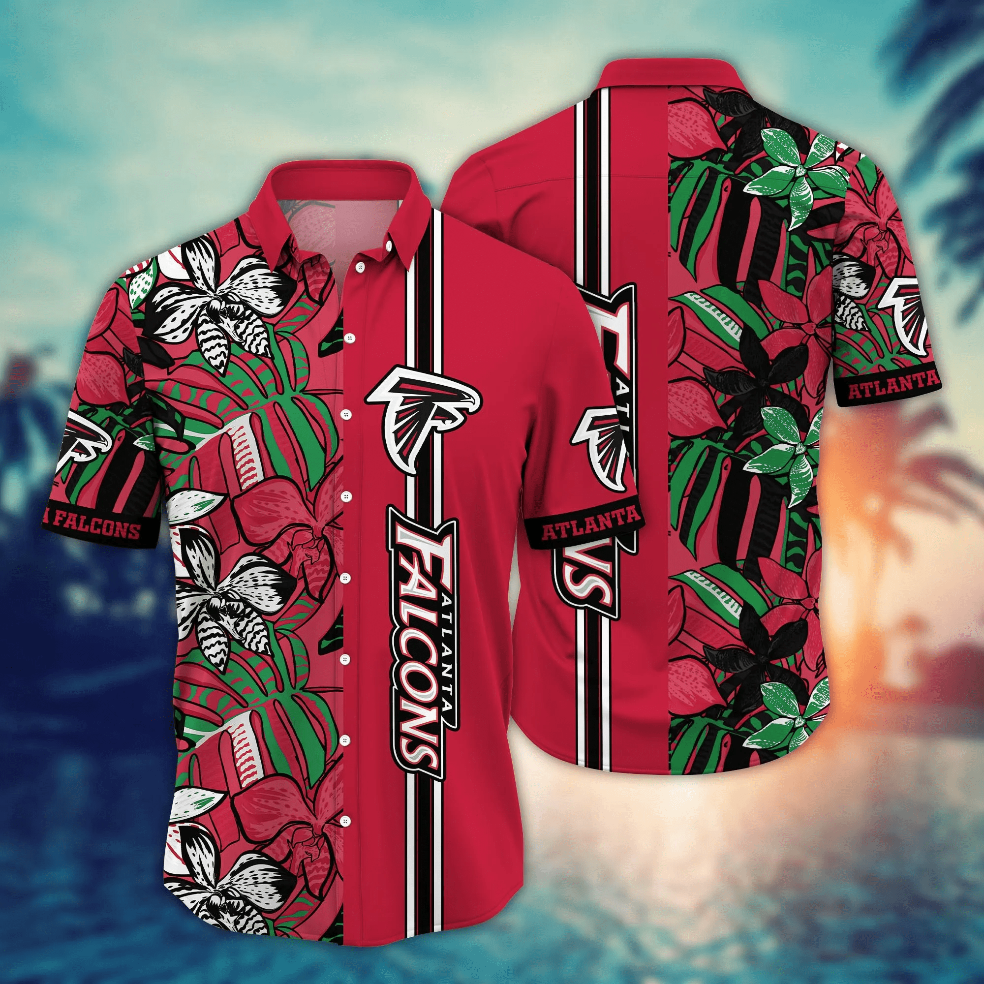 Atlanta Falcons NFL Hawaiian Shirt Road Trips Aloha Shirt