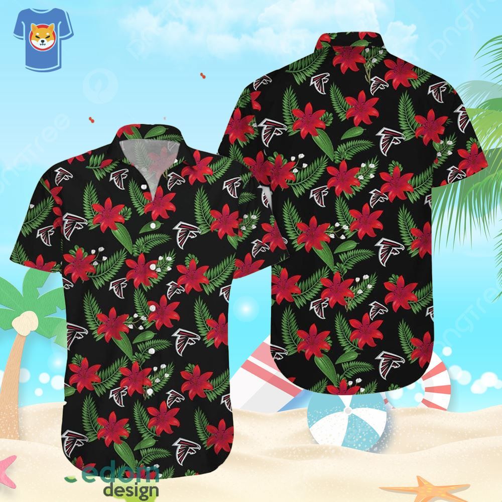 Atlanta Falcons Tropical Flower Aloha Beach Gift Hawaiian Shirt For Men And Women