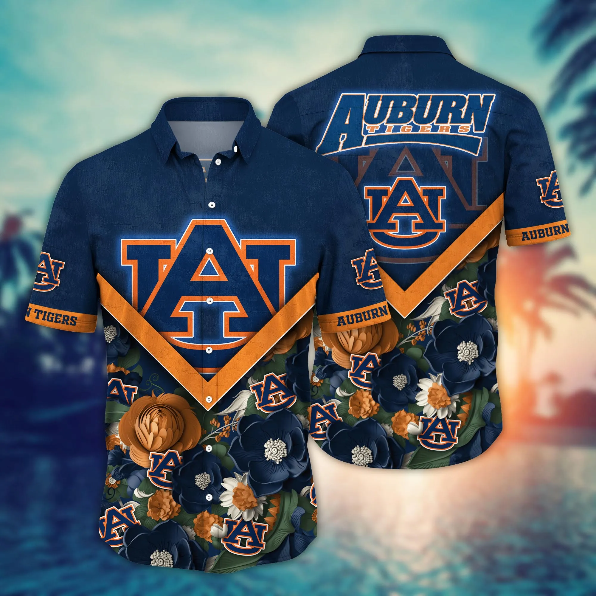 Auburn Tigers NCAA Hawaiian Shirt Custom Festivals Aloha Shirt Auburn Tigers NCAA Hawaiian Shirt Custom Festivals Aloha Shirt