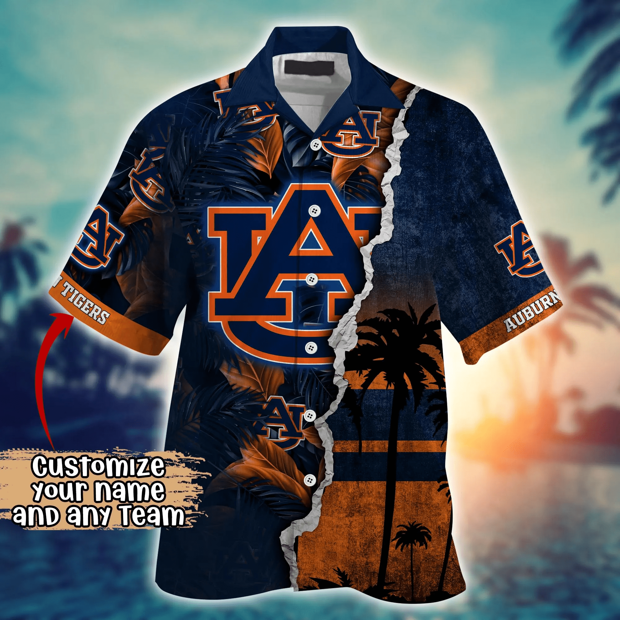 Auburn Tigers NCAA Hawaiian Shirt Custom Summer Nights Aloha Shirt