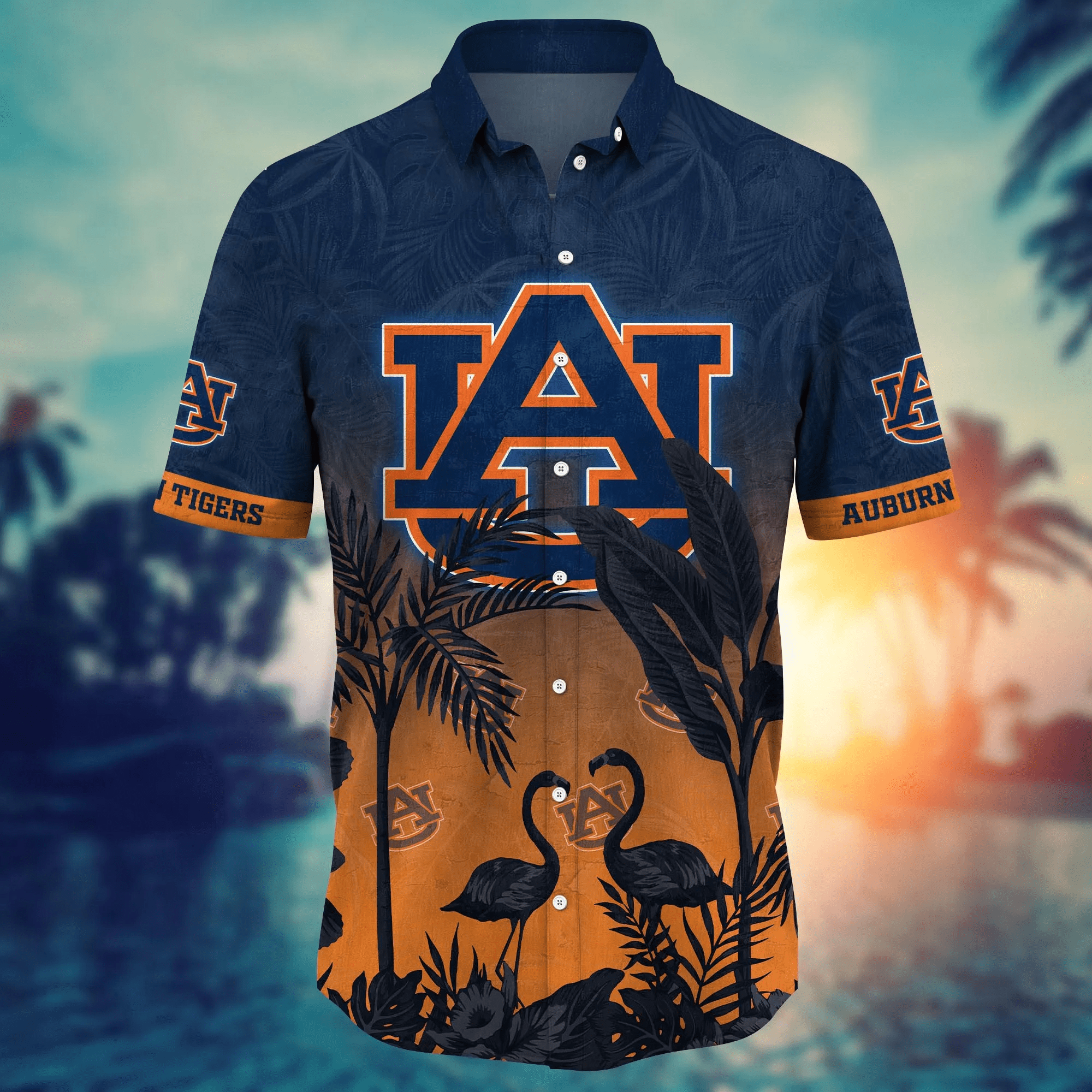 Auburn Tigers NCAA Hawaiian Shirt Ice Cream Seasontime Aloha Shirt