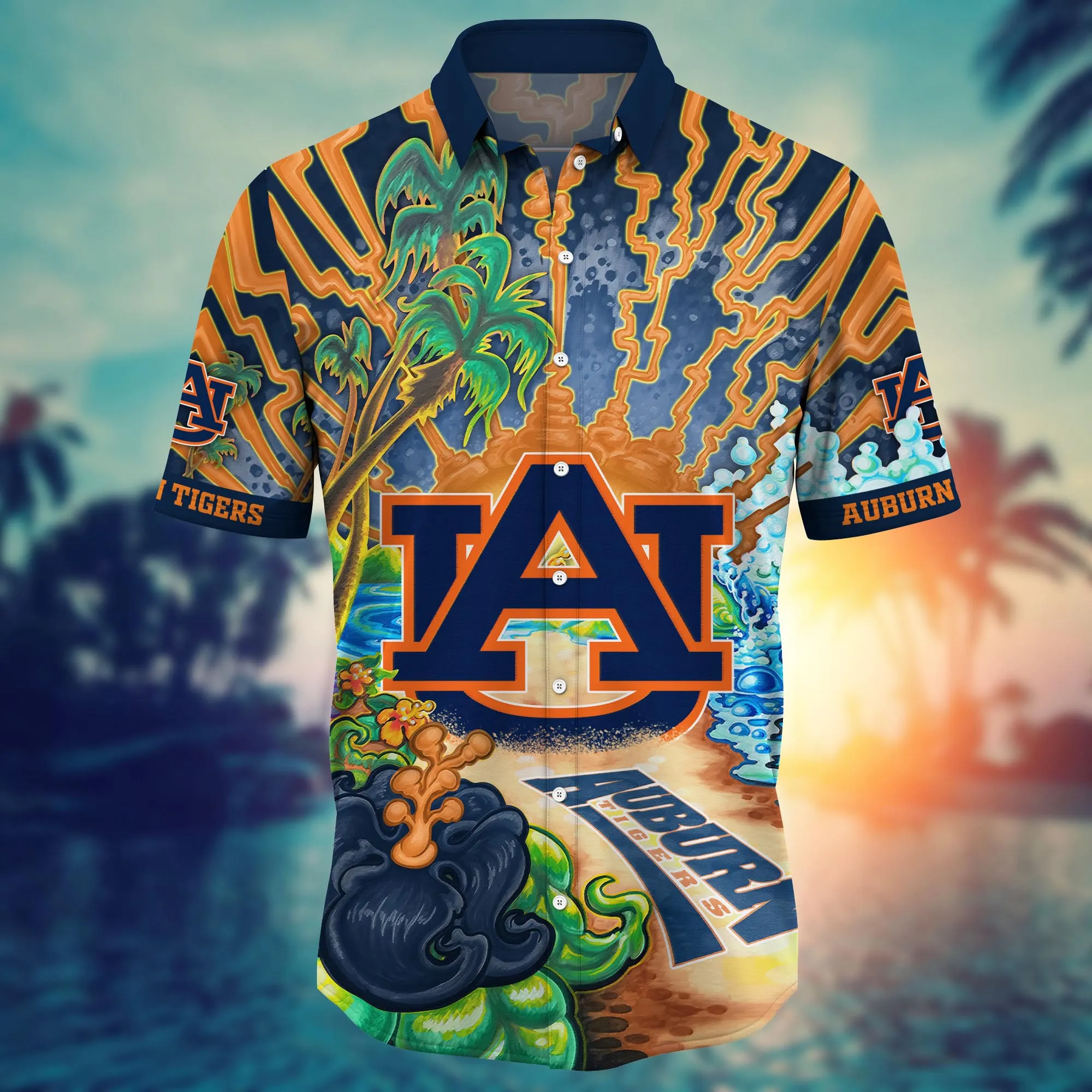 Auburn Tigers NCAA Hawaiian Shirt Sun Dressestime Aloha Shirt