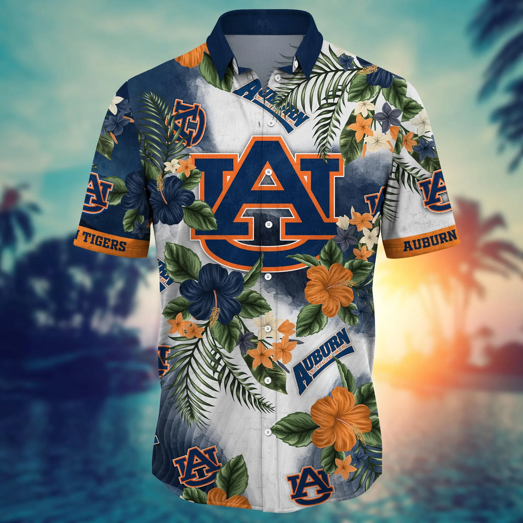 Auburn Tigers NCAA Hawaiian Shirt Sun-Uptime Aloha Shirt