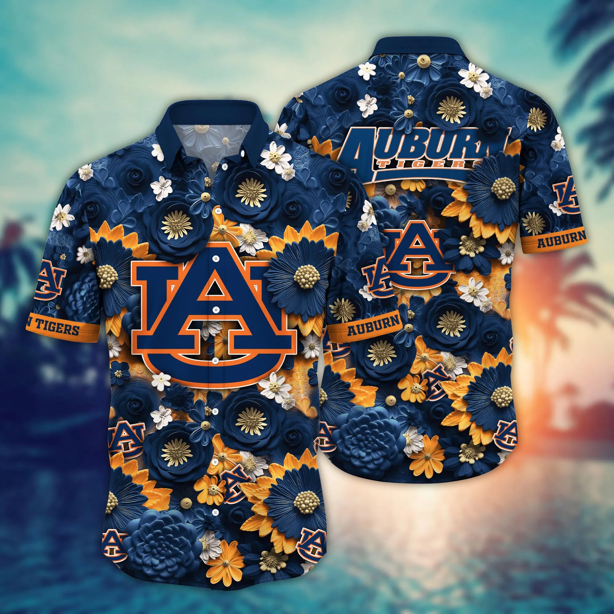 Auburn Tigers NCAA Hawaiian Shirt Trending For This Summer Customize Shirt Any Team Auburn Tigers NCAA Hawaiian Shirt Trending For This Summer Customize Shirt Any Team