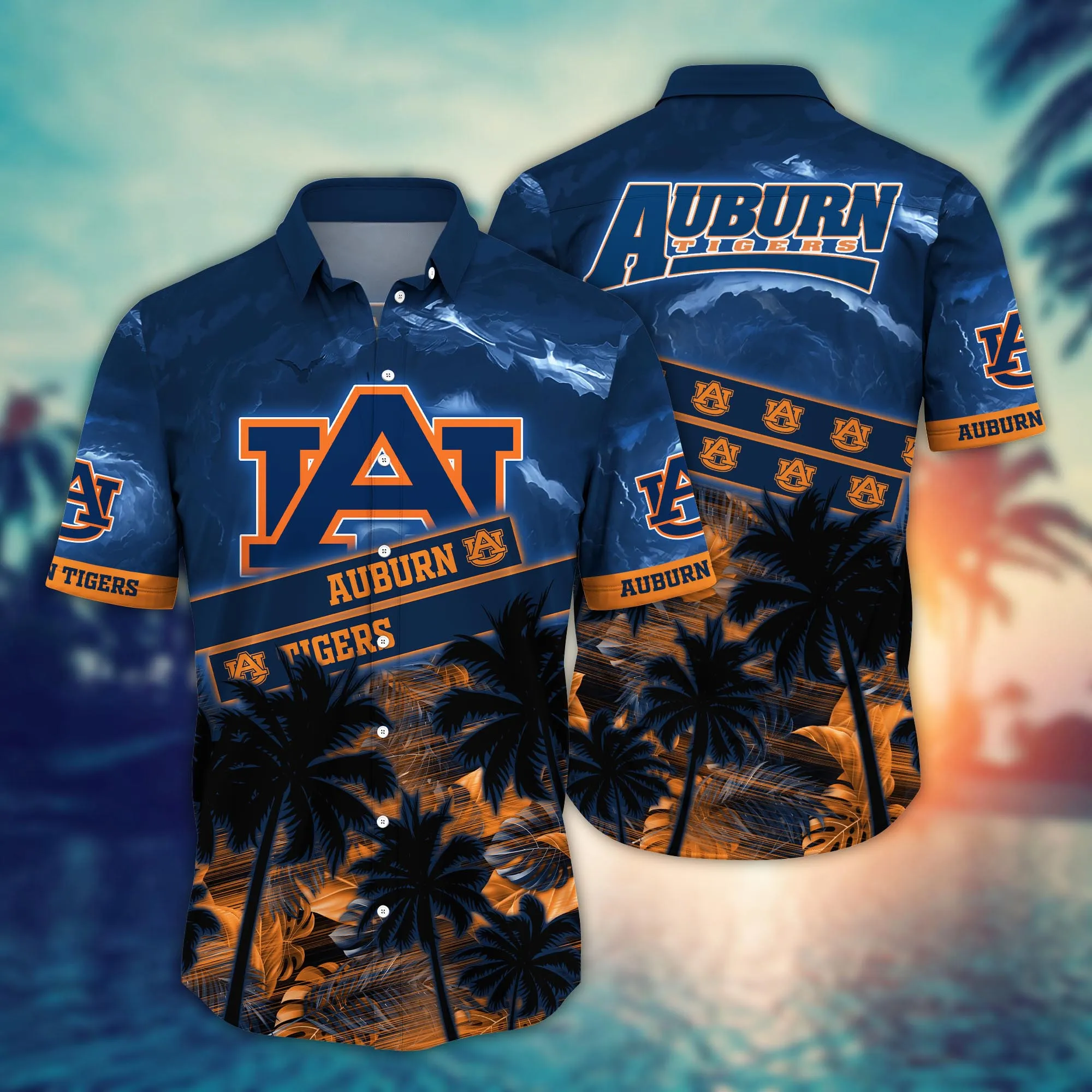 Auburn Tigers NCAA Hawaiian Shirt Wave Aloha Shirt Auburn Tigers NCAA Hawaiian Shirt Wave Aloha Shirt
