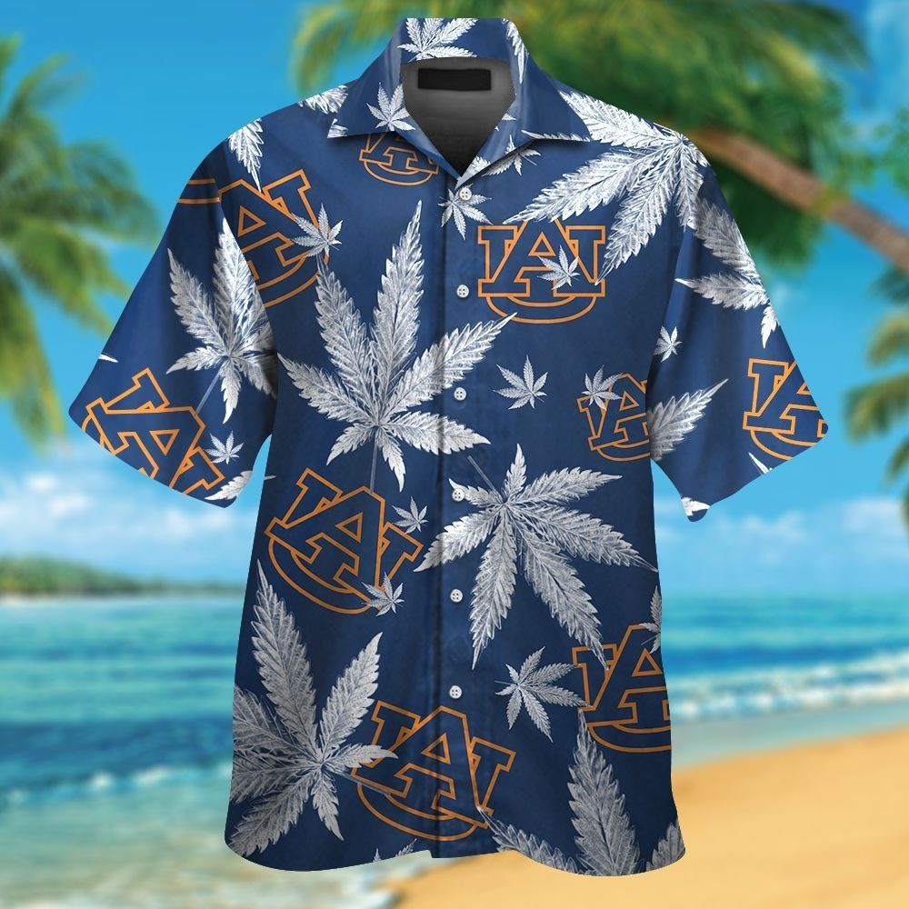 Auburn Tigers Shirt Design Tropical Hawaiian Short Sleeve Unique Button Up