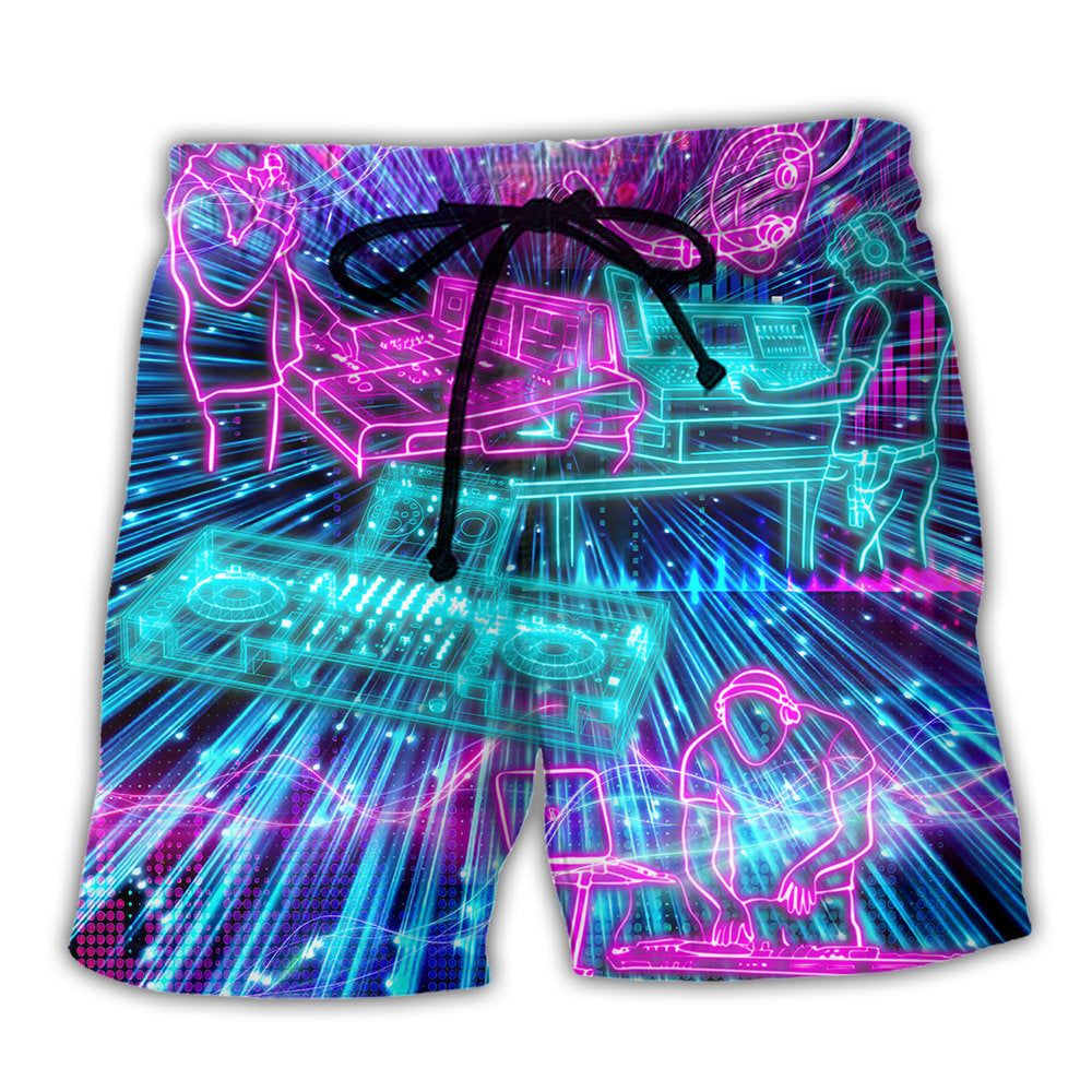 Audio Engineer Neon Style Trendy Aloha Hawaiian Beach Shorts Audio Engineer Neon Style Trendy Aloha Hawaiian Beach Shorts