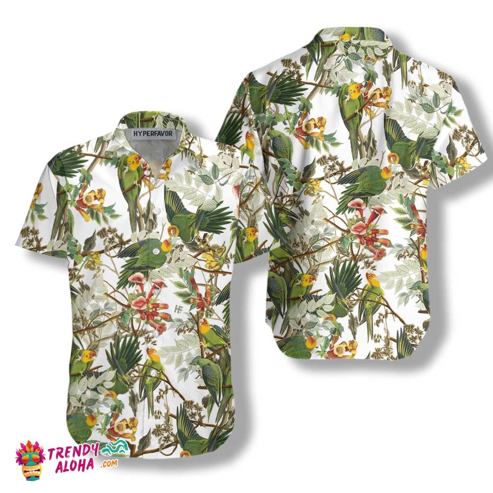 Audubon Carolina Parrot Shirt For Men Hawaiian Shirt