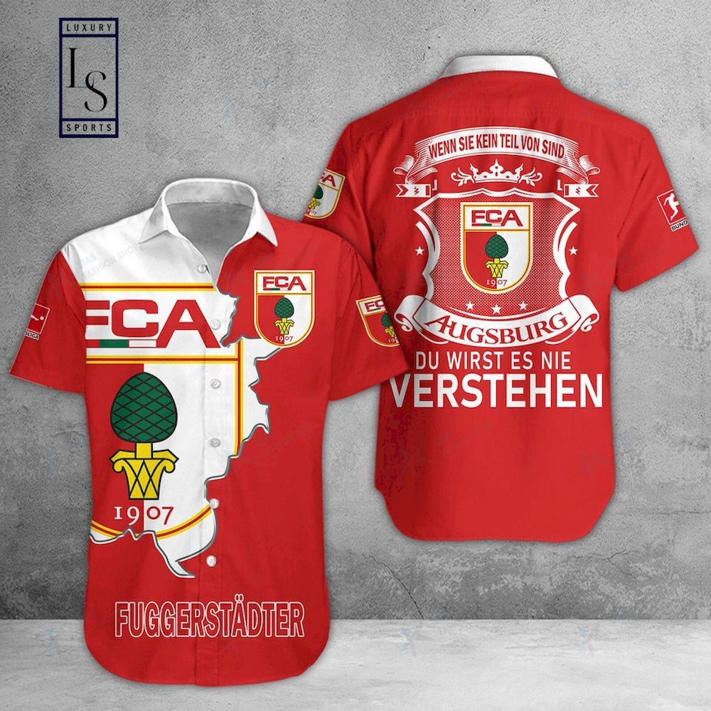 Augsburg Football Club in Red Hawaiian Shirt