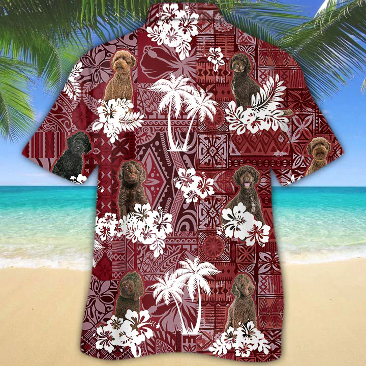 Australian Labradoodle Red Trendy Hawaiian Shirt, Trendy Hawaiian Shirt For Men, Women, Aloha Shirt For Summer