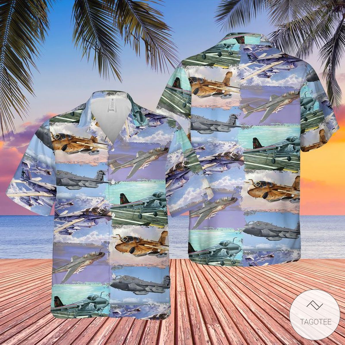 Authentic Northrop Grumman Prowler US Navy Hawaiian Shirt