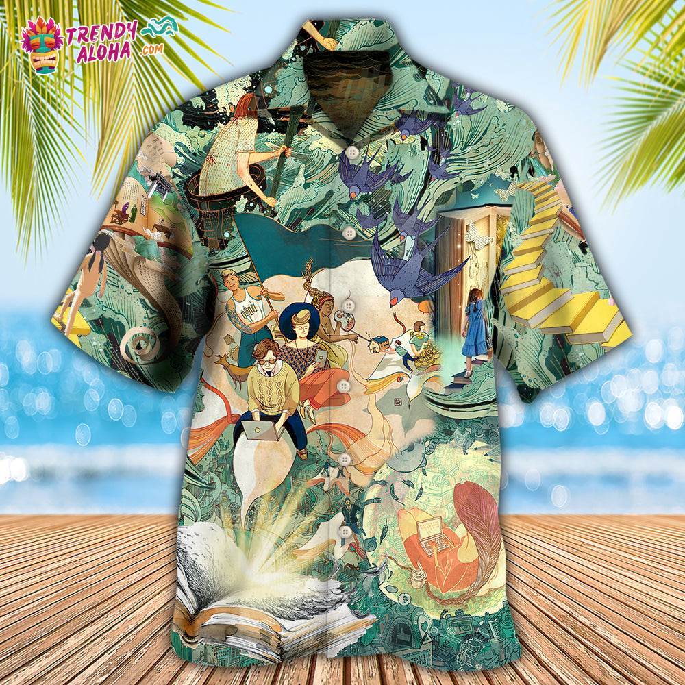 Author Build Your Mind Hawaiian Shirt – Trendy Aloha