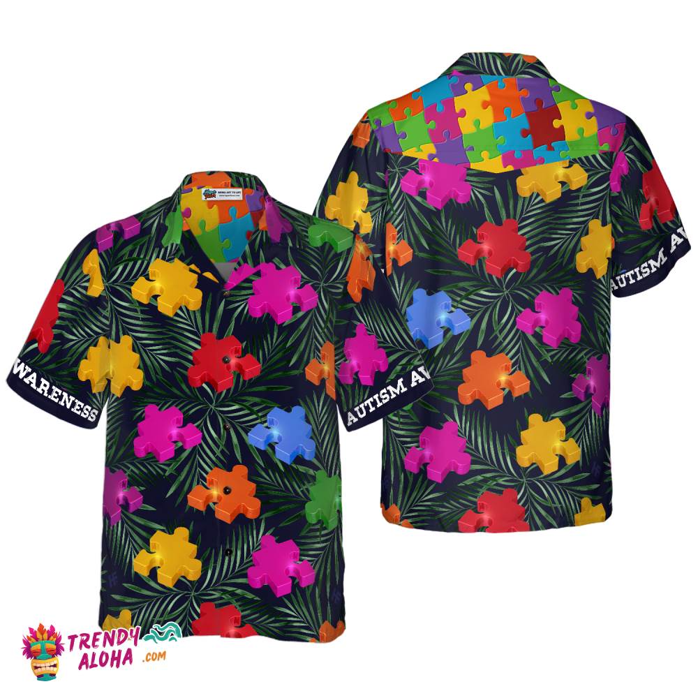 Autism Tropical Hawaiian Shirt Hawaiian Shirt Autism Tropical Hawaiian Shirt Hawaiian Shirt