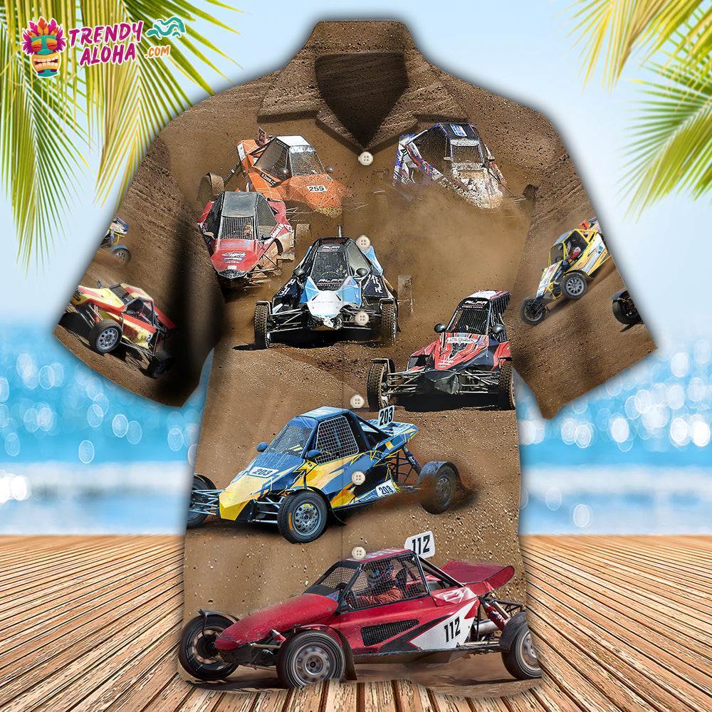 Autocross Cars Crazy Racing Hawaiian Shirt Trendy Aloha Trendy Aloha
