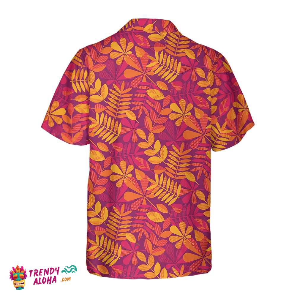 Autumn Leaves Seamless Pattern For Thanksgiving Hawaiian Shirt, Fall Thanksgiving Shirt, Gift For Thanksgiving Day