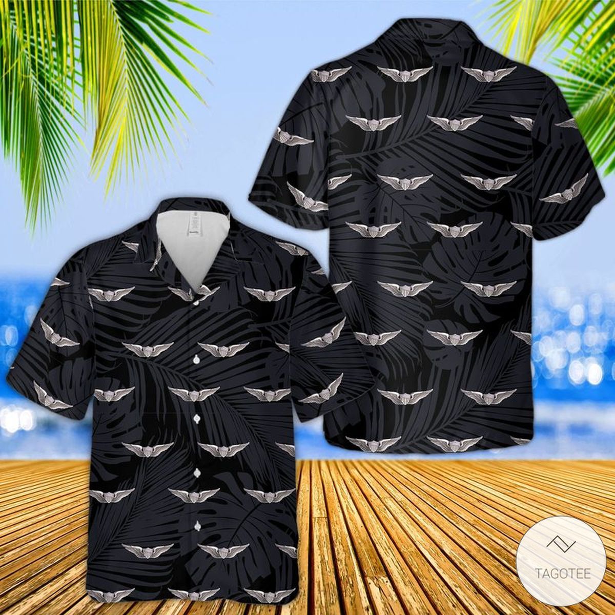 Aviator Badge US Army Edition Hawaiian Shirt Aviation Series Lovely