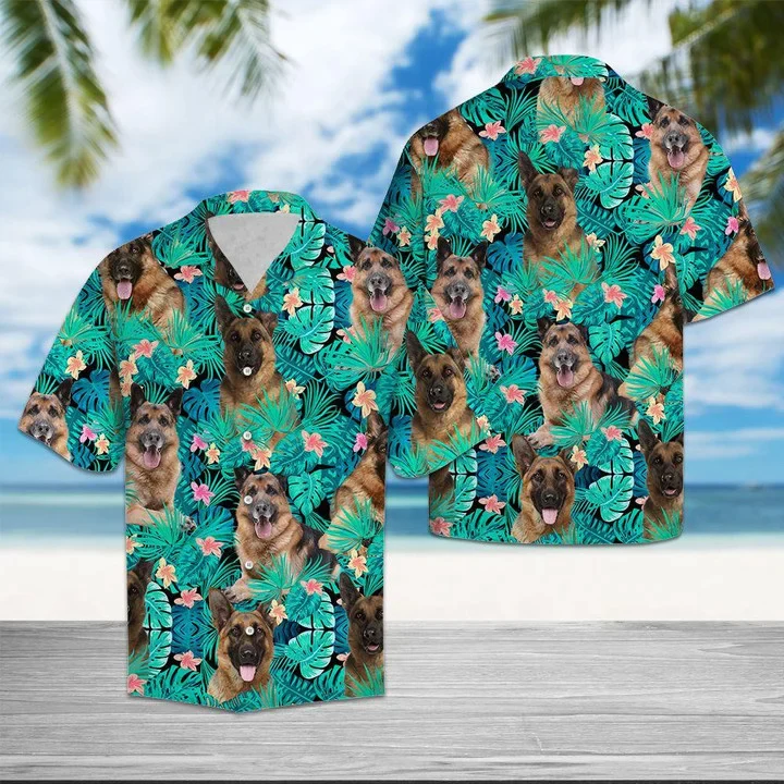 Awesome Beagle Cute Dog Christmas Flower Trendy Hawaiian Shirt For Men, Gift For Dog Lovers