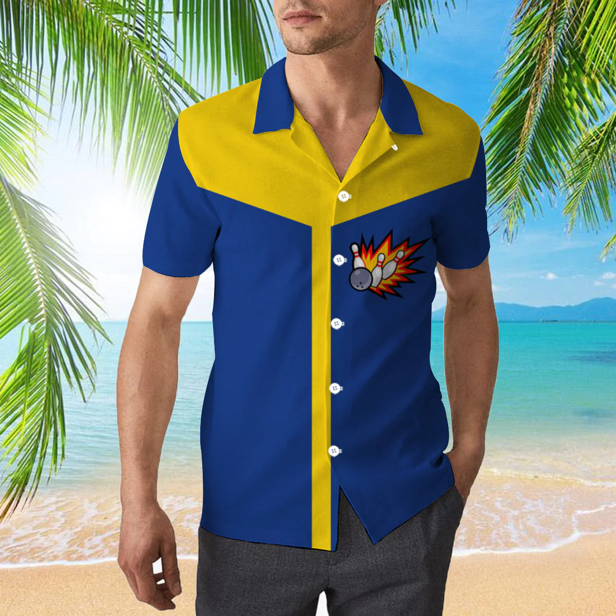 Awesome Bowling Ball Skull Trendy Hawaiian Shirt