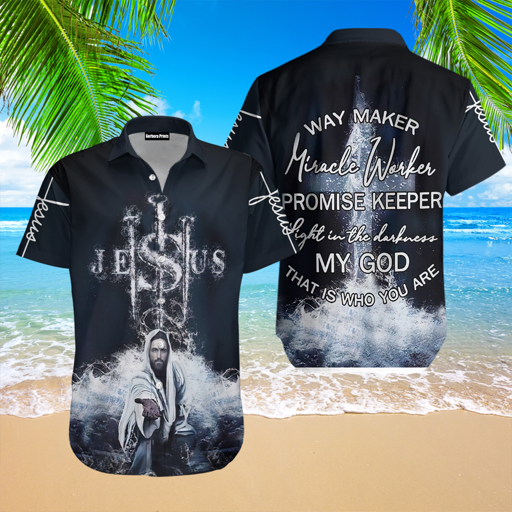 Awesome Easter Jesus Way Maker Aloha Hawaiian Shirts For Men & For Women |