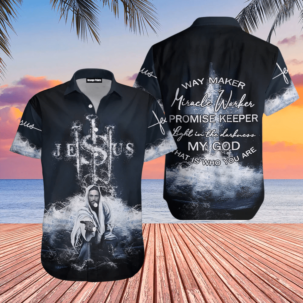 Awesome Easter Jesus Way Maker Aloha Trendy Hawaiian Shirts For Men And Women
