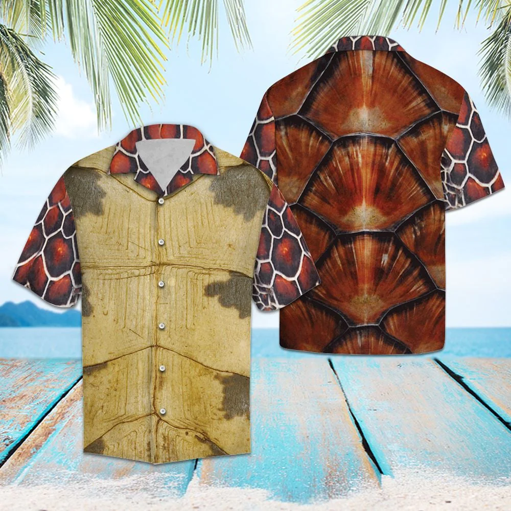 Awesome Sea Turtle Trendy Hawaiian Shirt, Turtle Lover Trendy Hawaiian Shirt For