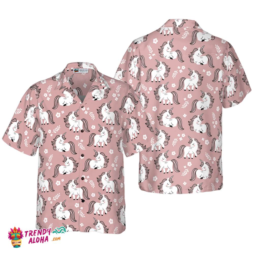 Baby Unicorn In The Magic Forest Hawaiian Shirt Baby Unicorn In The Magic Forest Hawaiian Shirt