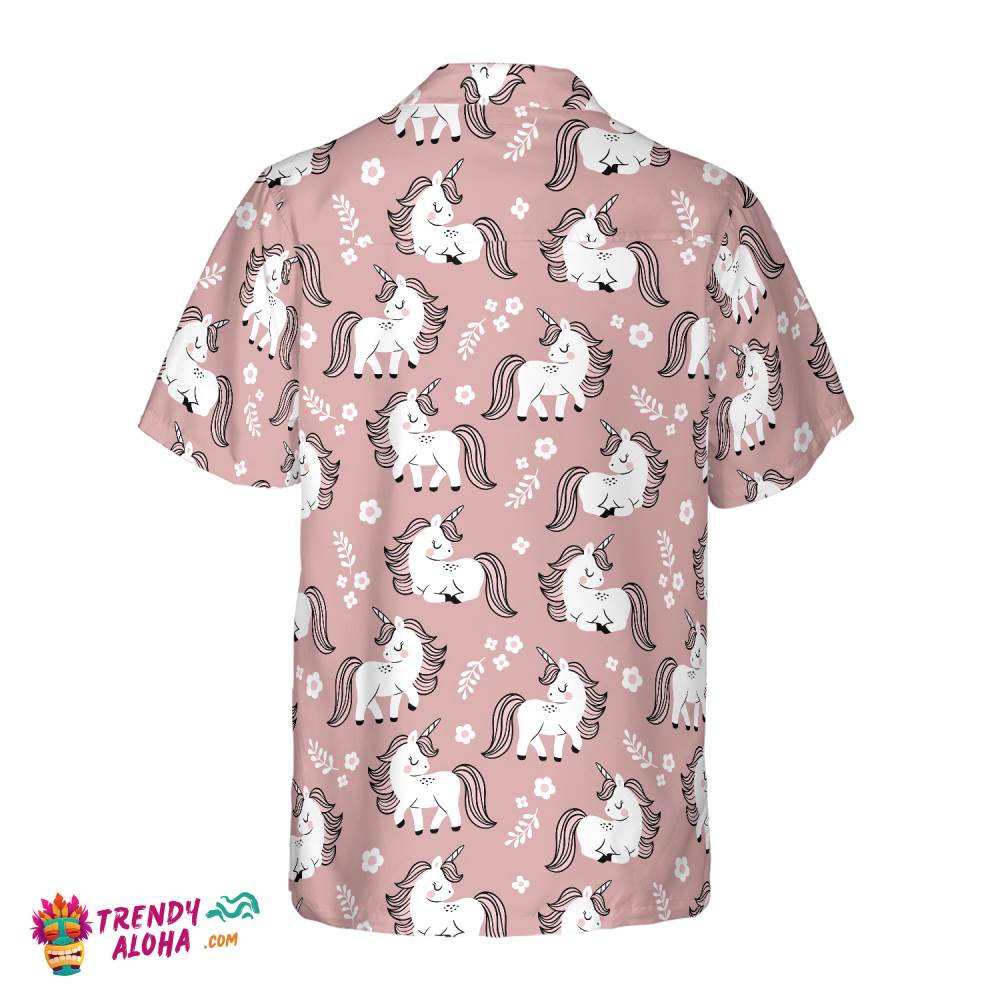 Baby Unicorn In The Magic Forest Hawaiian Shirt