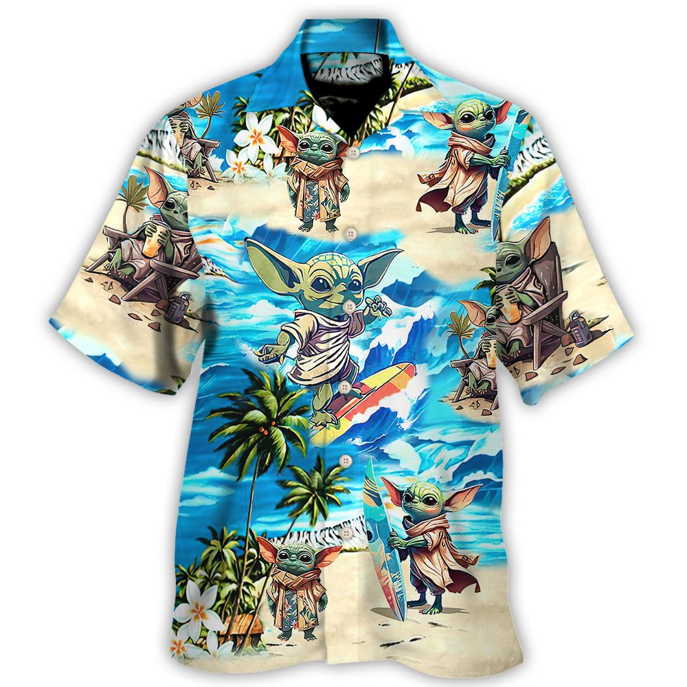 Baby Yoda Star Wars Surfing – Hawaiian Shirt For Men, Women, Kids Baby Yoda Star Wars Surfing – Hawaiian Shirt For Men, Women, Kids