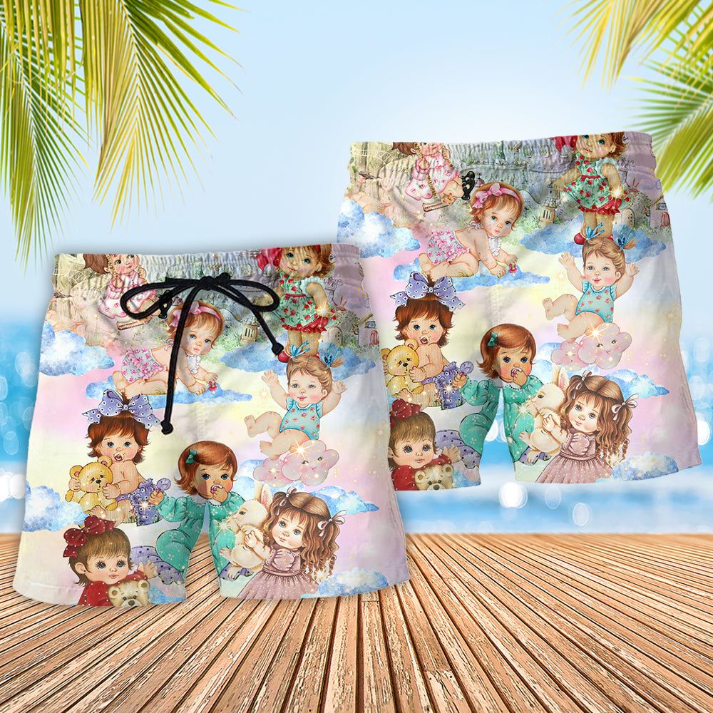 Babysitter – World Around Babysitter So Beautiful Cute Trendy Aloha Hawaiian Beach Shorts
