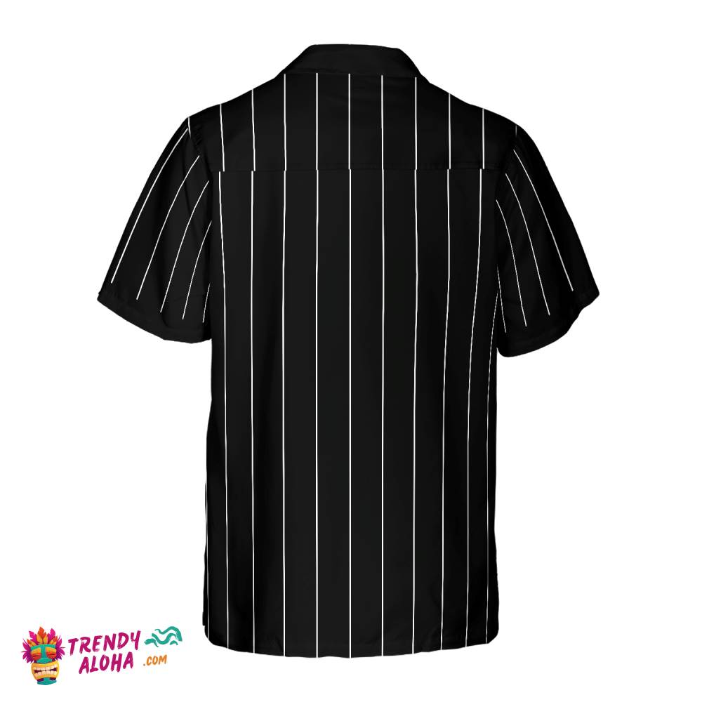 Back And White One Line Drawing Golfer Hawaiian Shirt