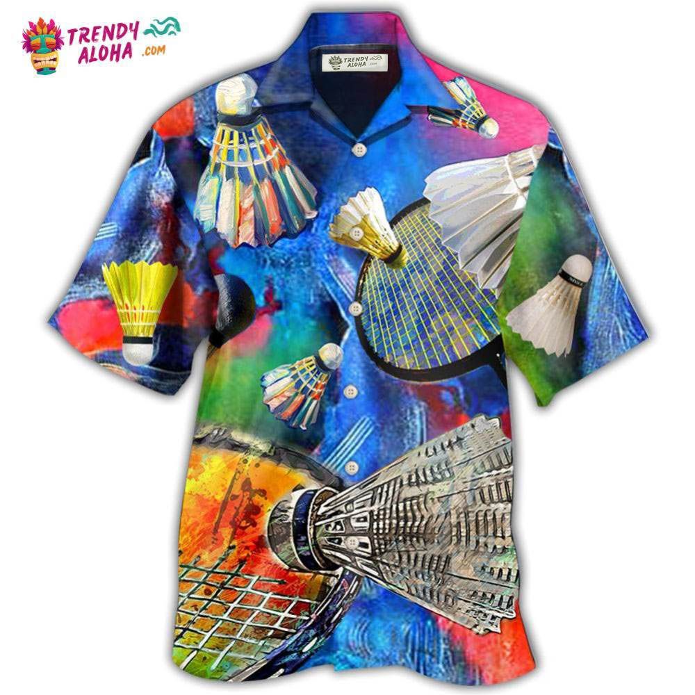 Badminton Style Colorful Hawaiian Shirt – Trendy Aloha Badminton Style Colorful Hawaiian Shirt – Trendy Aloha