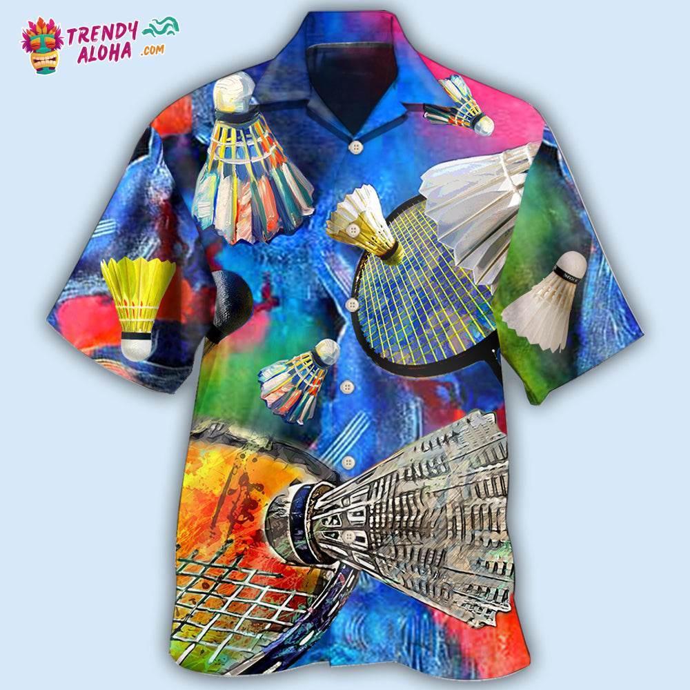 Badminton Style Colorful Hawaiian Shirt – Trendy Aloha